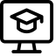 E Learning Monitor Icon, e-learning,monitor,education