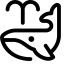 Whale Body Icon, animal,marine,whale
