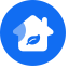 Blue Home Icon, blue home,house