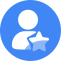 Favorite User Icon, favorite user,star