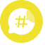 Info Icon, hashtag,info