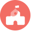 School Icon, building,school
