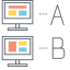 A/B Testing Icon, A/B testing,optimization