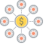 Affiliate Marketing Icon, affiliate marketing,revenue