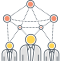Communities & Networks Icon, communities,networks