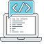 Custom Coding Icon, coding,custom