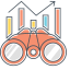 Market Watch Icon, analysis,market watch