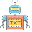 Robot_TXT Icon, SEO,robot.txt