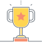 SEO Awards Icon with Trophy and Star Icon, SEO awards,star,trophy