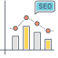 SEO Benchmark Icon, SEO benchmark,analytics
