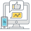 Social Media Marketing Icon, promotion,social media marketing