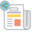 Social Media Press Release Icon, press release,social media