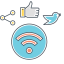 Social Signal Icon, SEO,social signal