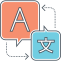 Translation & Localization Icon, localization,translation