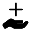 Hand with Plus Icon, hand,plus