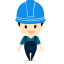 Normal Worker Icon, worker,personnel,normal