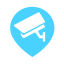 Checkpoint Video Point Icon, checkpoint,video
