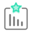 Data Management Icon, data management,graph,star