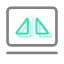 System Mirror Icon, system,mirror,monitor