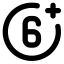 6 - Plus Icon, 6,plus,age