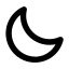 Moon Icon, celestial,crescent,moon