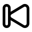 Step Backward Icon, control,media,step backward