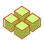 Thousand - Layer Cake Icon, thousand - layer cake,dim sum