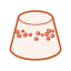 Water Chestnut Cake Icon, water chestnut cake,dim sum