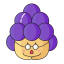 Grape Cartoon Character Icon, cartoon,grape,purple