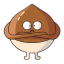 Hazelnut Cartoon Character Icon, brown,cartoon,hazelnut