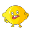 Lemon Cartoon Character Icon, lemon,cartoon,yellow