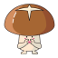 Mushroom Cartoon Character Icon, brown,cartoon,mushroom