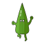 Okra Cartoon Character Icon, cartoon,green,okra