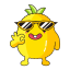 Pineapple Cartoon Character Icon, anthropomorphic,cartoon,pineapple
