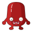 Red Date Cartoon Character Icon, cartoon,red,red date