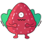 Strawberry Cartoon Character Icon, cartoon,red,strawberry