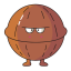Walnut Cartoon Character Icon, brown,cartoon,walnut