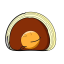 Egg Yolk Puff Icon, egg yolk puff,dessert
