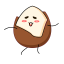 Cartoon Hazelnut Icon, cartoon,hazelnut,snack
