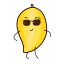 Cartoon Mango Icon, fruit,mango,snack