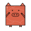 Pork Jerky Character Icon, character,jerky,pork