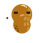 Cartoon Peanut Icon, cartoon nut,nut,peanut