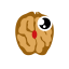 Cartoon Walnut Icon, cartoon nut,nut,walnut