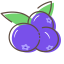 Blueberry Icon, blueberry,fruit,purple