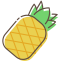 Pineapple Icon, pineapple,fruit,yellow