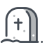 Tombstone Halloween Icon, Halloween,cross,tombstone