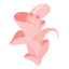 Pink Banana Icon, banana,fruit,pink banana