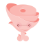 Pink Chicken Icon, chicken,food,pink chicken
