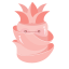 Pink Pineapple Icon, fruit,pineapple,pink pineapple