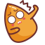 Orange Food Character Icon, orange food,food character